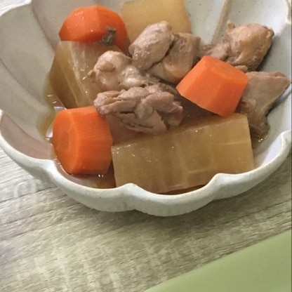 大根染み染み、鶏肉ホロホロで美味しかったです！
材料の下ごしらえすれば、後は炊飯器にお任せなので、お手軽に作れました！
素敵なレシピありがとうございます(^^)